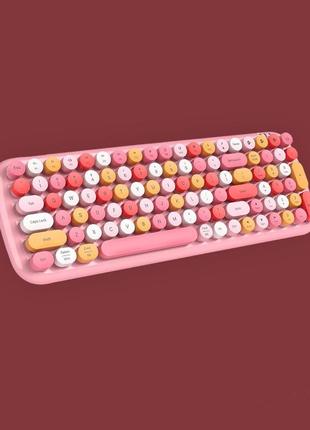 Бездротова клавіатура vhg candy bt pink