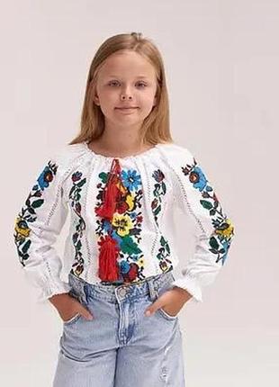 Вишиванка сорочка для дівчинки дитяча і підліткова6 фото