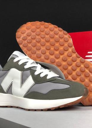 Женские замшевые, серые с белым, стильные кроссовки new balance 327. 37-41 гг. 12218 дш демисезонные