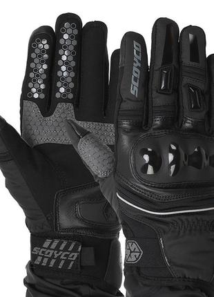 Мотоперчатки зимние waterproof sensor touch mc94 l черный (07439053), scoyco