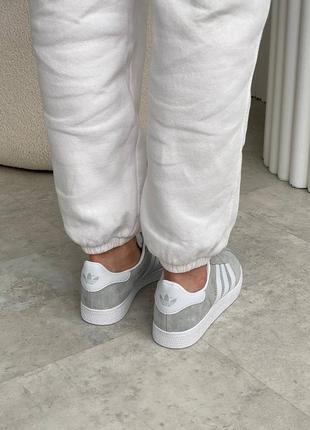 Жіночі кросівки adidas gazelle grey6 фото