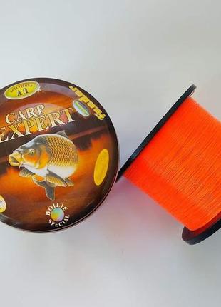 Леска 1000 м 0.35 мм carp expert orange  карповая фидерная для рыбалки2 фото