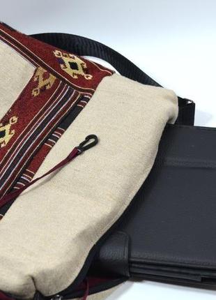 Жіноча текстильна сумка-рюкзак "марена"7 фото