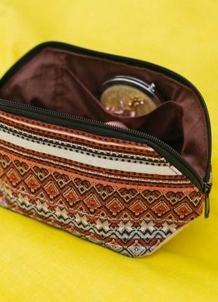 Текстильна косметичка "човник б" ручної роботи.