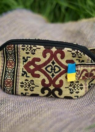 Косметичка текстильна "човник в" ручної роботи.