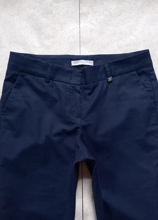 Коттоновые брендовые зауженные брюки штаны скинни с высокой талией rafaello rossi, 42 размер.5 фото