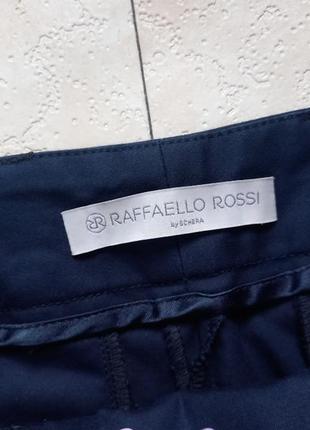Коттоновые брендовые зауженные брюки штаны скинни с высокой талией rafaello rossi, 42 размер.6 фото