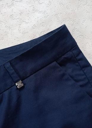 Коттоновые брендовые зауженные брюки штаны скинни с высокой талией rafaello rossi, 42 размер.7 фото