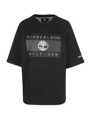 Мужская оверсайз футболка timeberland &amp; tommy hilfiger flag tee оригинал1 фото