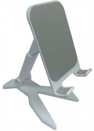 Настільна підставка для смартфона j-020 pro складна з регулюванням по висоті та нахилу white