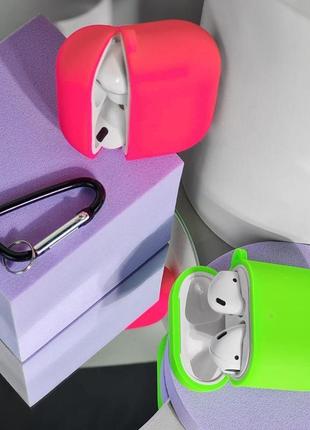 Чохол silicone case full for airpods pro light purple7 фото