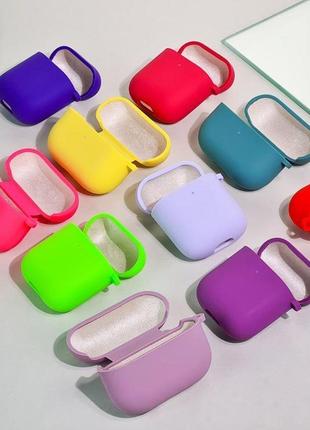 Чохол silicone case full for airpods pro light purple5 фото