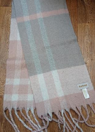 Большой женский шарф палантин barbour