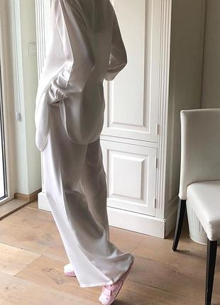 Bibliotheque. белые палаццо, высокий рост на высоких девушек широкие брюки