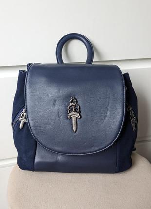 Крутой рюкзак небольшой, темно-синий1 фото