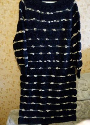 Вязаное платье1 фото