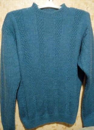 Вязаный мужской свитер2 фото
