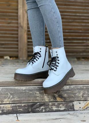 Dr.martens jadon white 🆕 шикарные ботинки доктор мартинс 🆕 купить наложенный платёж3 фото