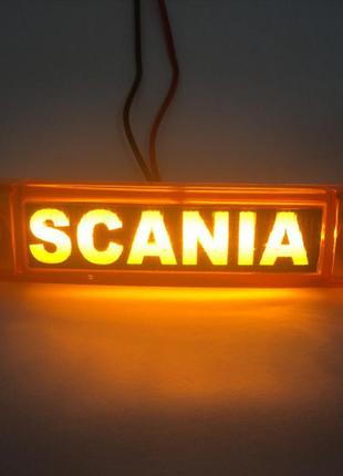 Фонарь декоративный led scania, желтый