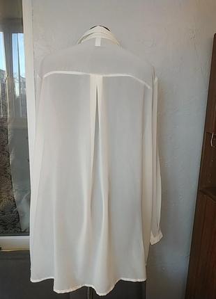 Белая рубашка,обьемная,большого размера.3 фото
