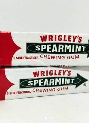 Жуйки wrigley's spearmint 91 г. жевательная резинка wrigley's spe