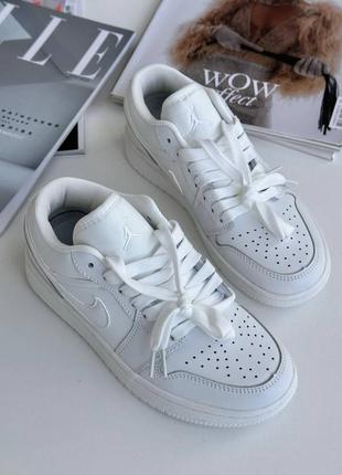 Nike jordan low white8 фото