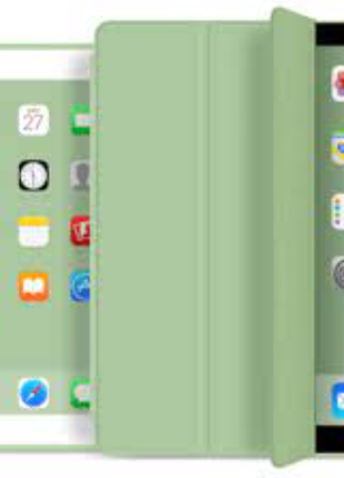 Apple book cover ipad 9.7 5/6/7/8/9 with pen slot mint чохол для