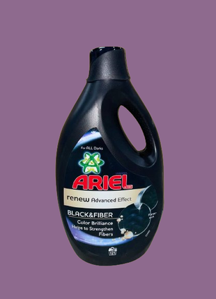 Гель для прання ariel black & fiber для чорного та темного 6 л