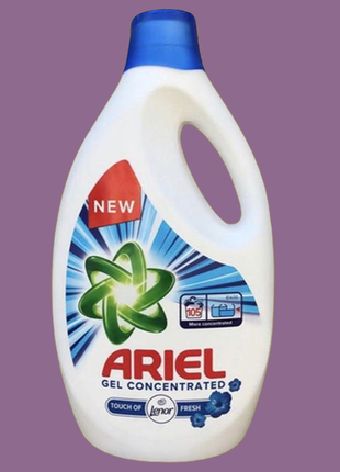 Універсальний гель для прання ariel touch of fresh 5,775 ml