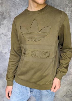 Світшот adidas originals big logo захисний колір камо камуфляж // худі nike reebok ralph lauren світер вінтаж diesel1 фото