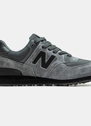 Мужские кроссовки нью беланс 574 серые / new balance 5743 фото