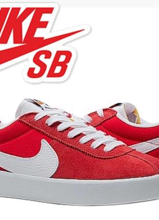 Кроссовки nike sb bruin react red