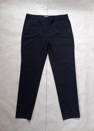 Классические черныe прямые штаны брюки с высокой талией carnaby, 16 pазмер.1 фото