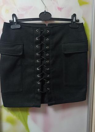 Юбка шнуровка