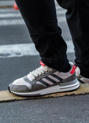Adidas zx 500 rm gray  🆕 шикарные кроссовки адидас 🆕 купить наложенный платёж4 фото