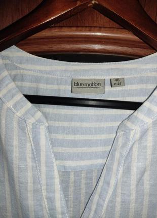 Льняная блуза / безрукавка blue motion (лен, хлопок)9 фото