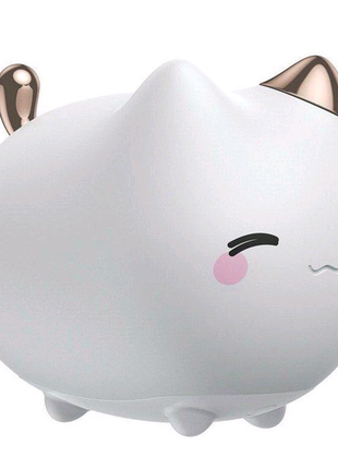 Нічник baseus cute series kitty silicone night light white