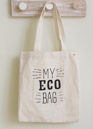 Еко сумка (органіка) з м'якого бавовни з малюнком. міська сумка шоппер для прогулянок і покупок3 фото