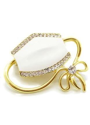 👩⚕️🌟 брошь-кулон "медицинская маска" с кристаллами золотая брошка значок пен