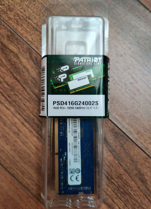 Оперативна пам'ять для ноутбуків patriot signature ddr4 16gb