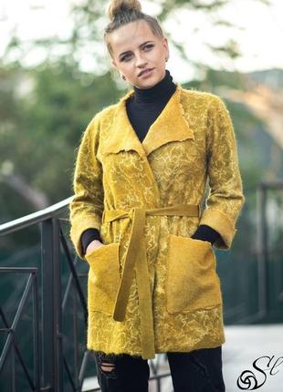 Кардиган валяний із мериносової вовни