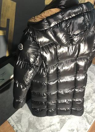 Мощный пуховик пальто монклер черная куртка пальто2 фото