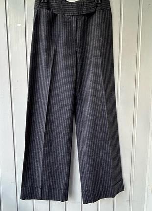 Штани палаццо в білу смужку next