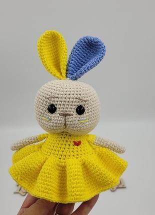 М'яка іграшка  патріотична зайка