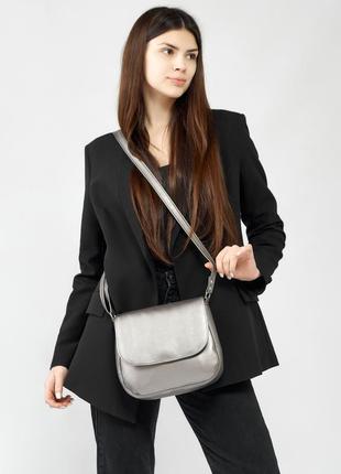 Женская сумка кросбоди sambag rose - silver