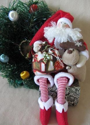 Санта клаус з оленем1 фото