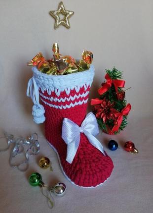Новогодний сапожок санты
