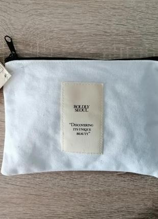 Косметичка zara текстиль небольшая