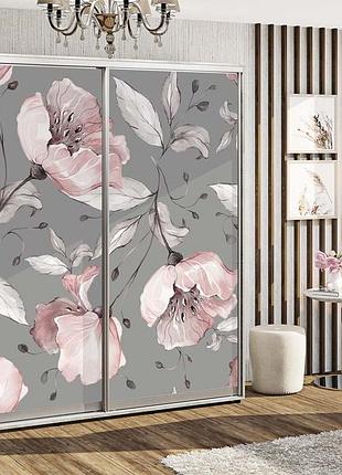 Дводверна шафа купе під замовлення з фотодруком