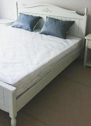 Дерев'яне ліжко кароліна стиль прованс8 фото